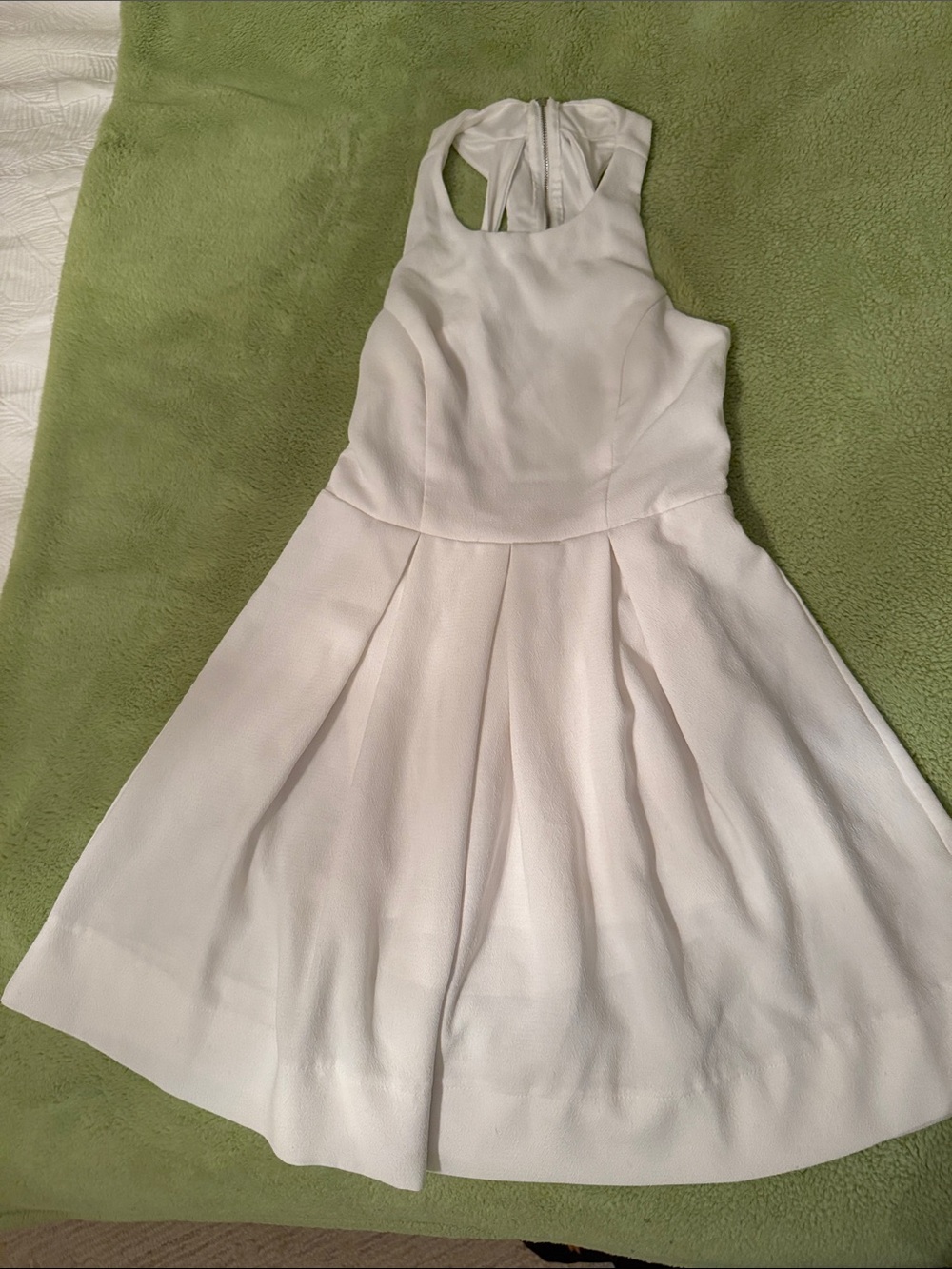 Lulu's White Midi Fit-and-Flare Dress